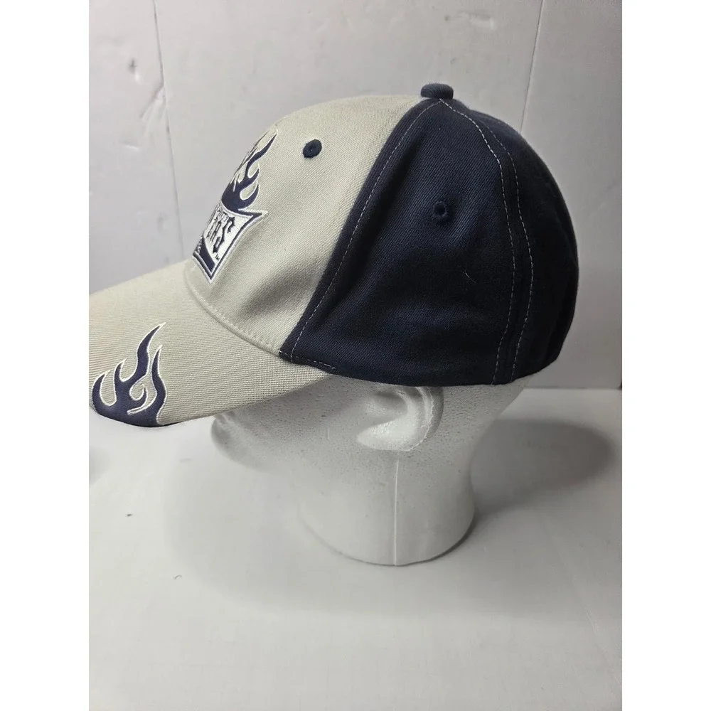 Orange County Choppers Hat Navy Grey Flame‎ Embroidered Bio-Domes Cap One Size